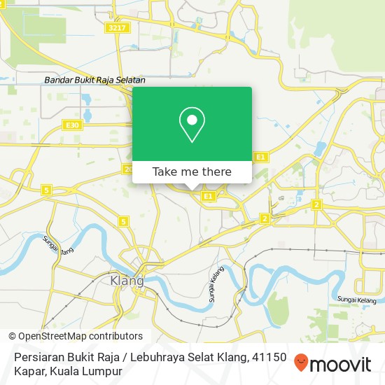 Persiaran Bukit Raja / Lebuhraya Selat Klang, 41150 Kapar map