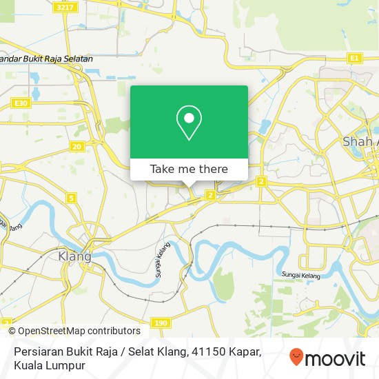 Peta Persiaran Bukit Raja / Selat Klang, 41150 Kapar