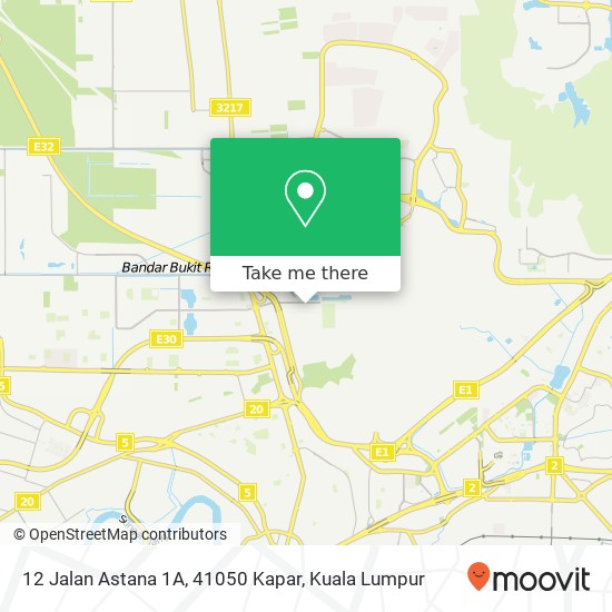 12 Jalan Astana 1A, 41050 Kapar map