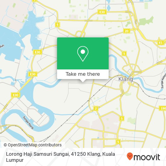 Peta Lorong Haji Samsuri Sungai, 41250 Klang