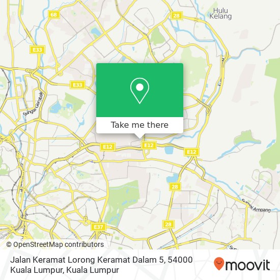 Jalan Keramat Lorong Keramat Dalam 5, 54000 Kuala Lumpur map