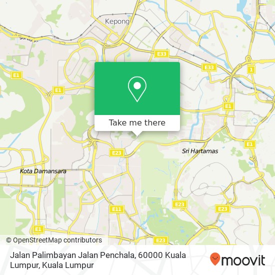 Jalan Palimbayan Jalan Penchala, 60000 Kuala Lumpur map