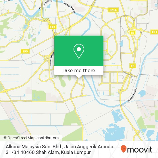 Alkana Malaysia Sdn. Bhd., Jalan Anggerik Aranda 31 / 34 40460 Shah Alam map