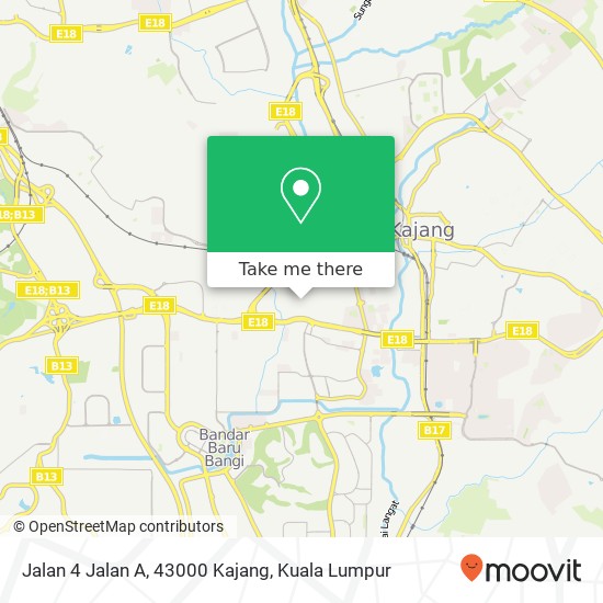 Jalan 4 Jalan A, 43000 Kajang map