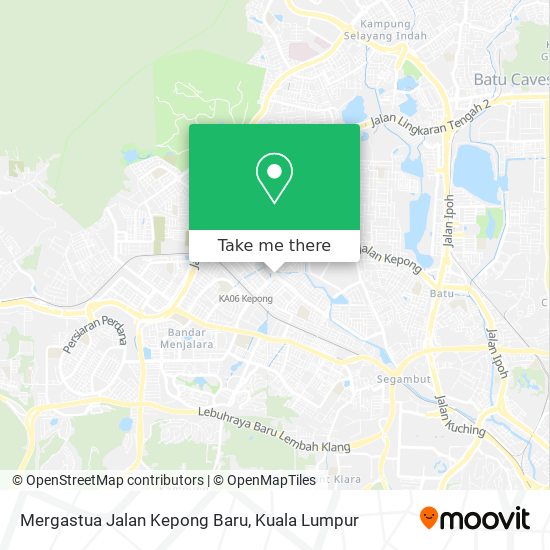 Mergastua Jalan Kepong Baru map