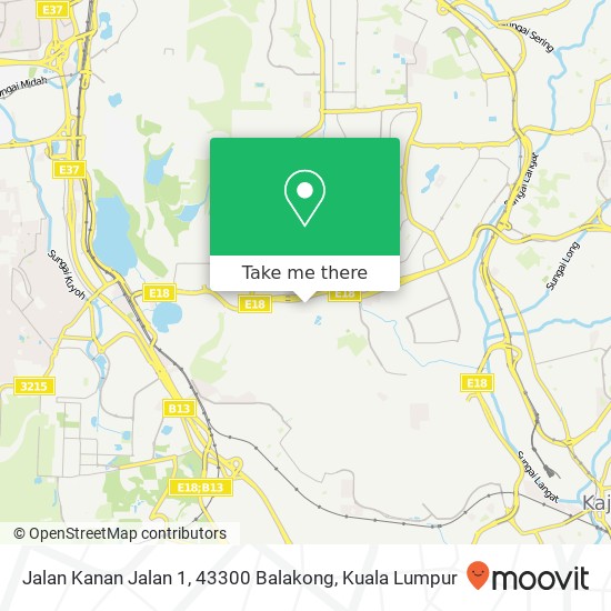 Jalan Kanan Jalan 1, 43300 Balakong map