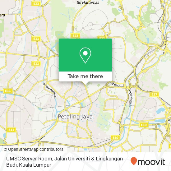 UMSC Server Room, Jalan Universiti & Lingkungan Budi map