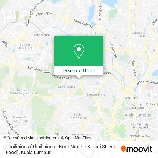 Peta Thailicious (Thailicious - Boat Noodle & Thai Street Food)