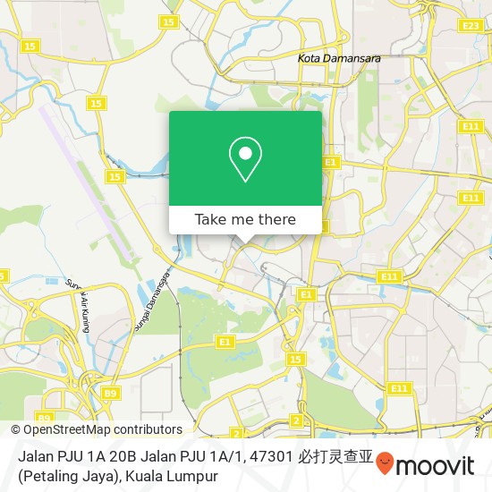 Jalan PJU 1A 20B Jalan PJU 1A / 1, 47301 必打灵查亚 (Petaling Jaya) map