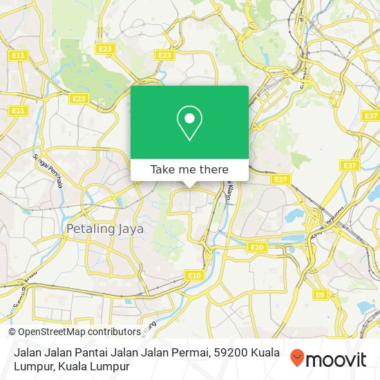 Peta Jalan Jalan Pantai Jalan Jalan Permai, 59200 Kuala Lumpur