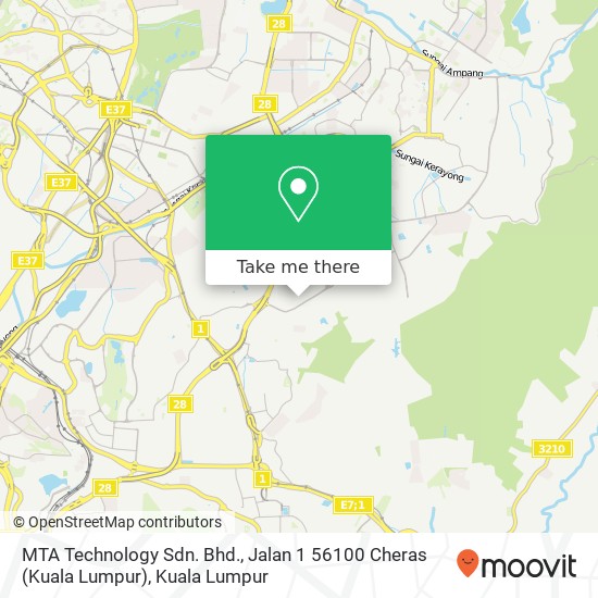 MTA Technology Sdn. Bhd., Jalan 1 56100 Cheras (Kuala Lumpur) map