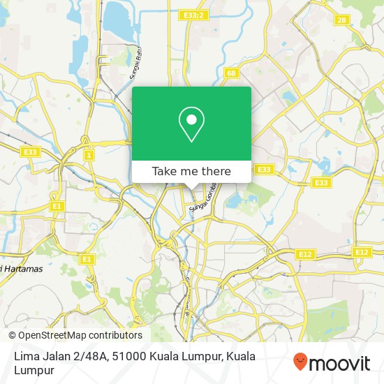 Peta Lima Jalan 2 / 48A, 51000 Kuala Lumpur