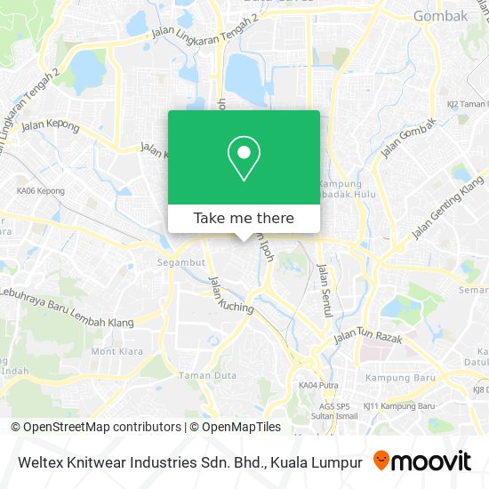 Weltex Knitwear Industries Sdn. Bhd. map