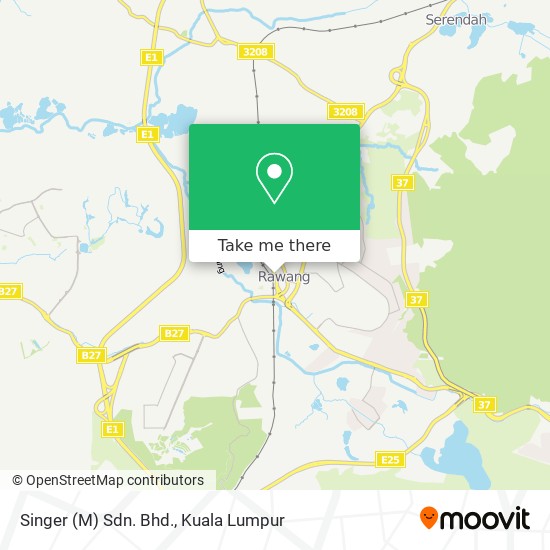 Singer (M) Sdn. Bhd. map