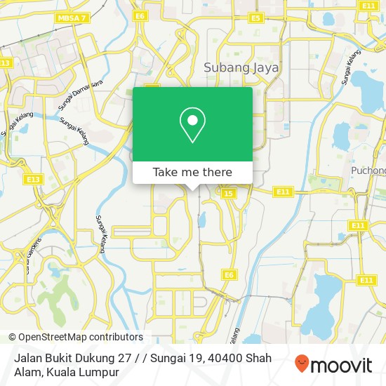 Peta Jalan Bukit Dukung 27 / / Sungai 19, 40400 Shah Alam