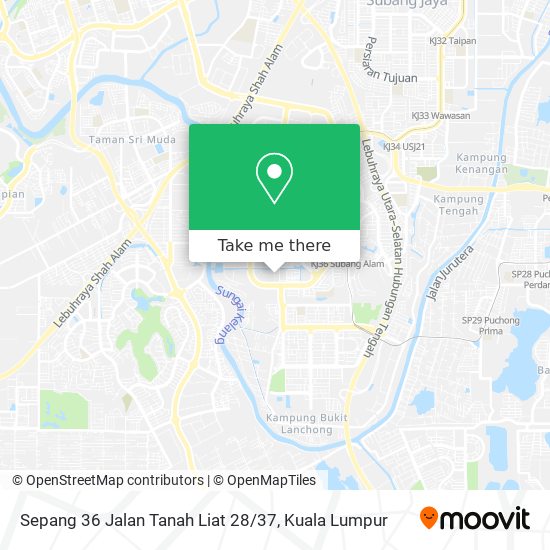 Peta Sepang 36 Jalan Tanah Liat 28 / 37