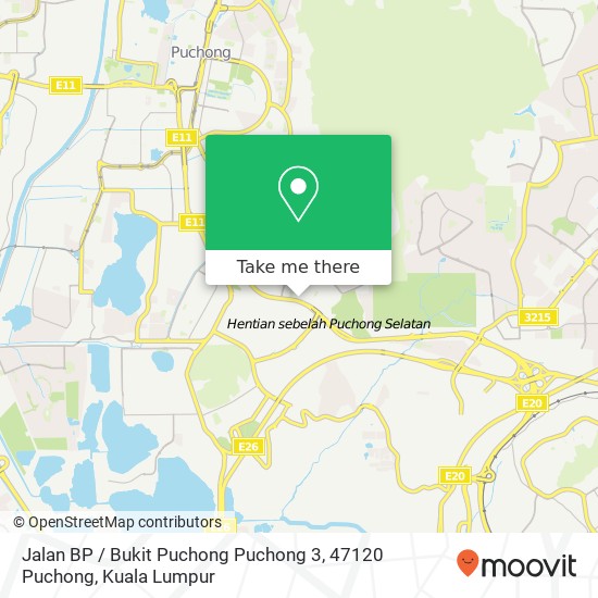 Peta Jalan BP / Bukit Puchong Puchong 3, 47120 Puchong