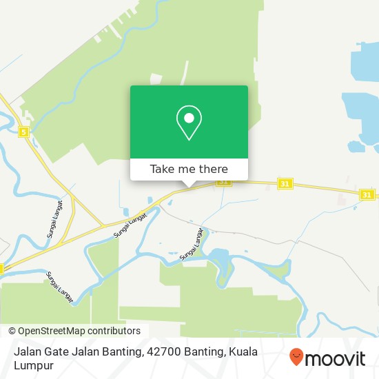 Jalan Gate Jalan Banting, 42700 Banting map