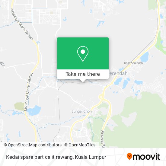 Kedai spare part calit rawang map