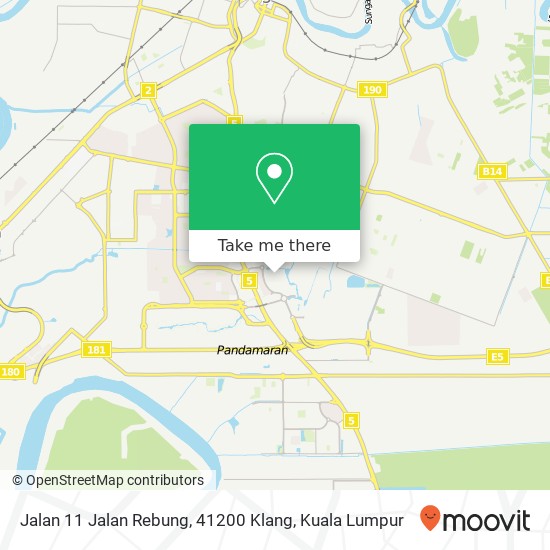 Peta Jalan 11 Jalan Rebung, 41200 Klang