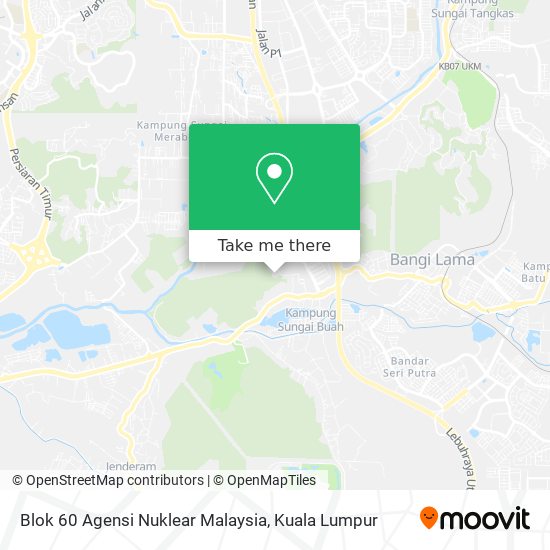 Blok 60 Agensi Nuklear Malaysia map