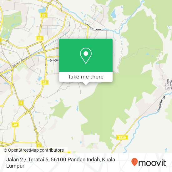 Peta Jalan 2 / Teratai 5, 56100 Pandan Indah