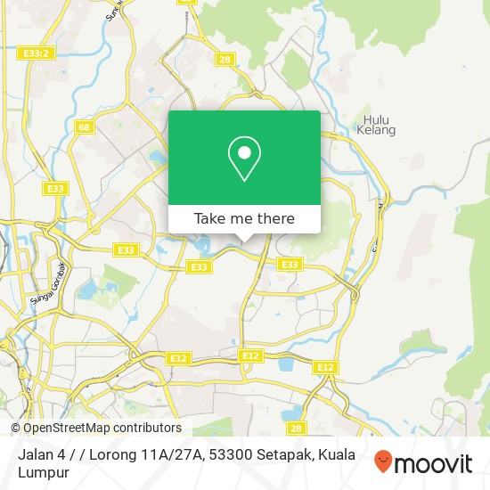 Jalan 4 / / Lorong 11A / 27A, 53300 Setapak map