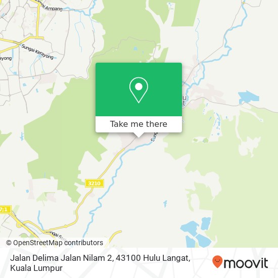 Jalan Delima Jalan Nilam 2, 43100 Hulu Langat map