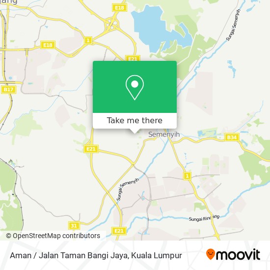 Aman / Jalan Taman Bangi Jaya map