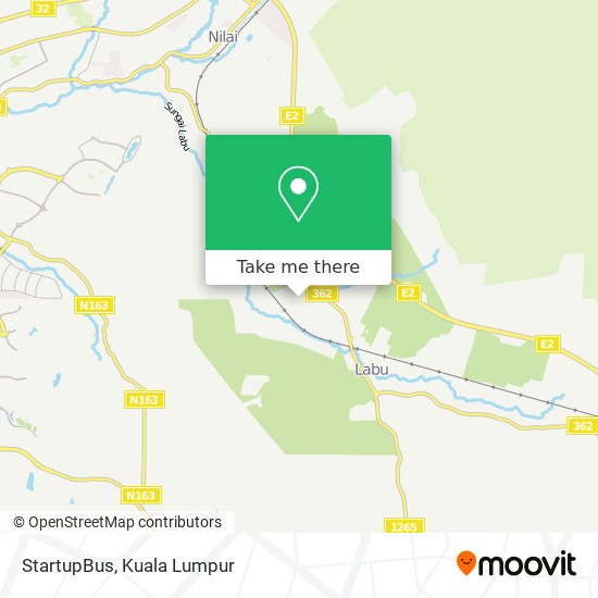 StartupBus map