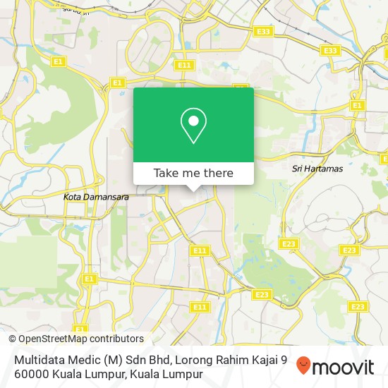 Peta Multidata Medic (M) Sdn Bhd, Lorong Rahim Kajai 9 60000 Kuala Lumpur