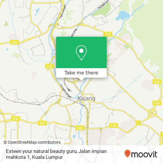 Esteen your natural beauty guru, Jalan impian mahkota 1 map