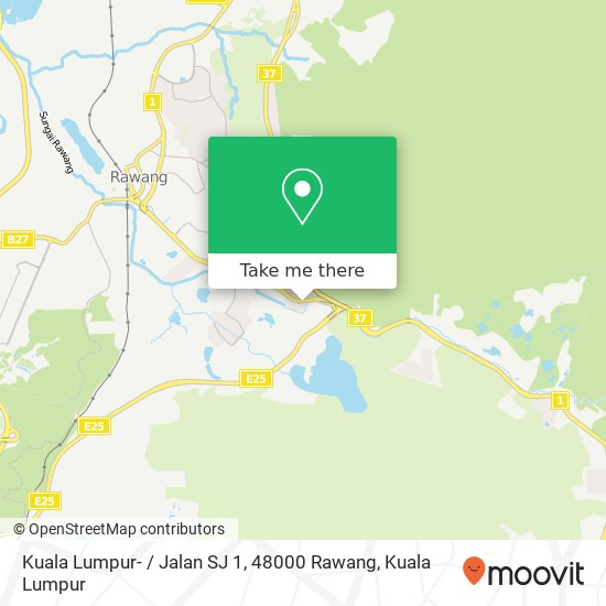 Peta Kuala Lumpur- / Jalan SJ 1, 48000 Rawang