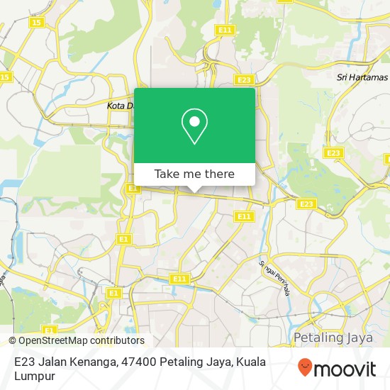 E23 Jalan Kenanga, 47400 Petaling Jaya map