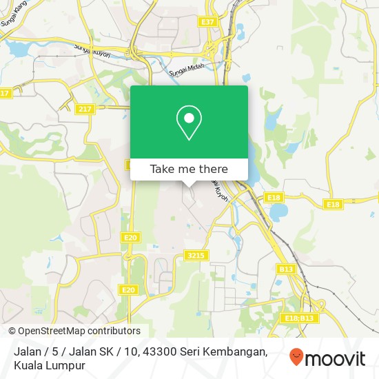 Jalan / 5 / Jalan SK / 10, 43300 Seri Kembangan map