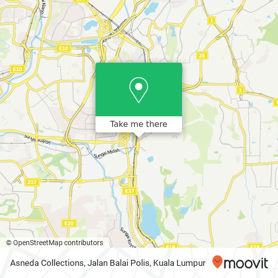 Asneda Collections, Jalan Balai Polis map