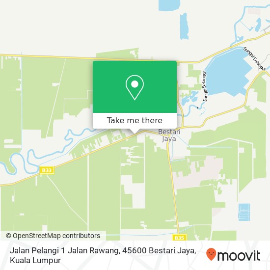 Jalan Pelangi 1 Jalan Rawang, 45600 Bestari Jaya map