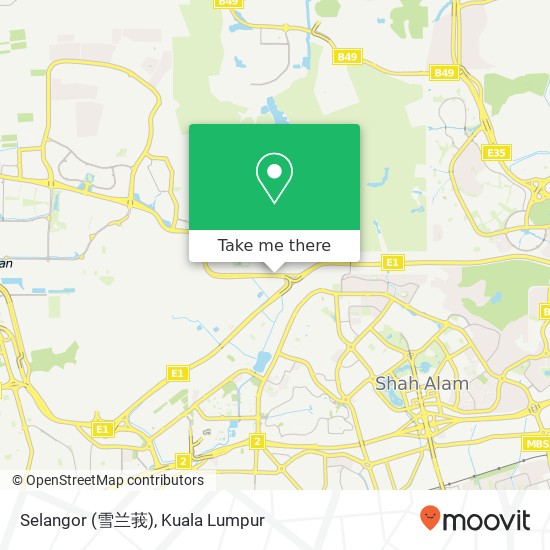 Selangor (雪兰莪) map