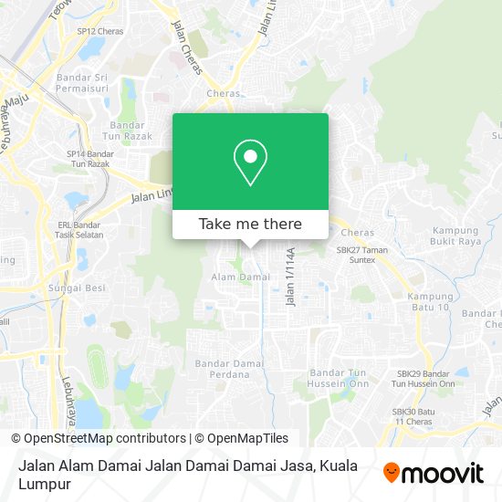 Peta Jalan Alam Damai Jalan Damai Damai Jasa