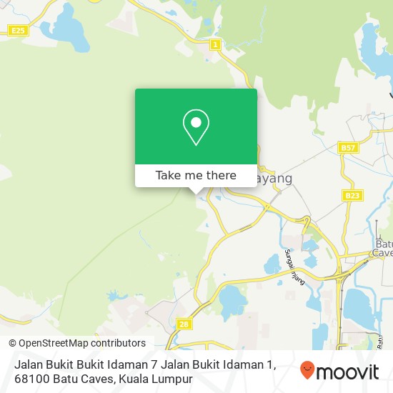 Jalan Bukit Bukit Idaman 7 Jalan Bukit Idaman 1, 68100 Batu Caves map
