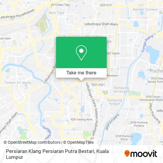 Persiaran Klang Persiaran Putra Bestari map