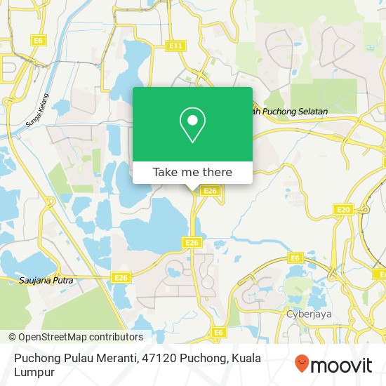 Puchong Pulau Meranti, 47120 Puchong map