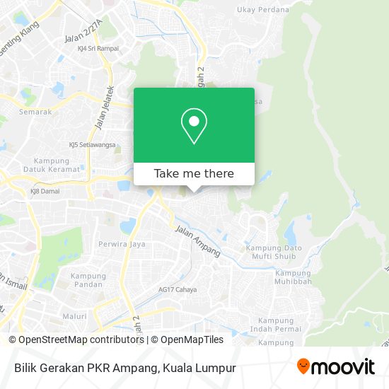 Bilik Gerakan PKR Ampang map