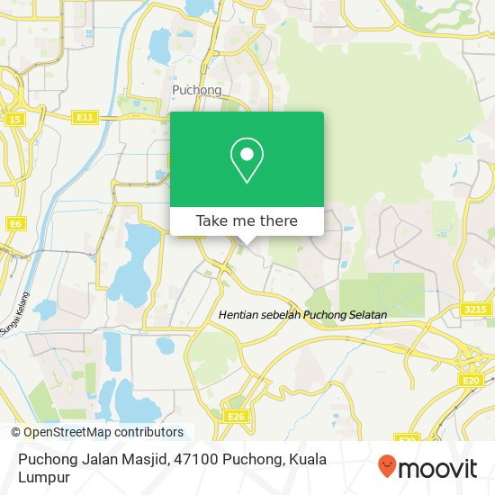 Puchong Jalan Masjid, 47100 Puchong map