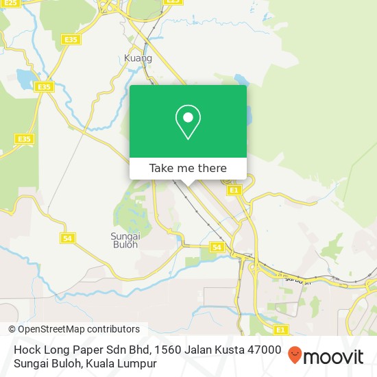 Hock Long Paper Sdn Bhd, 1560 Jalan Kusta 47000 Sungai Buloh map