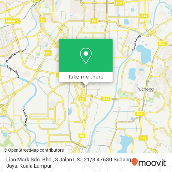 Lian Mark Sdn. Bhd., 3 Jalan USJ 21 / 3 47630 Subang Jaya map