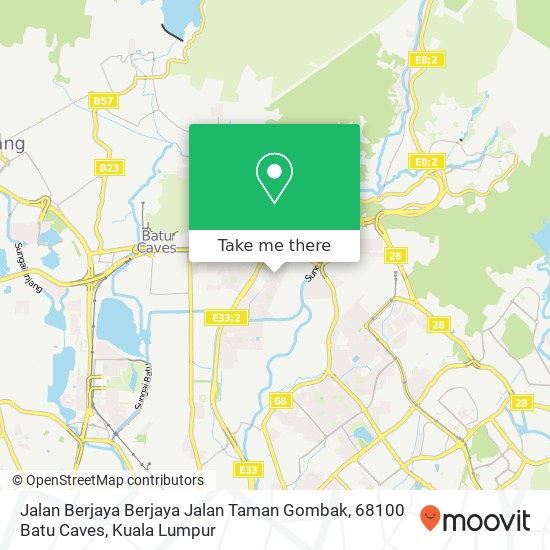 Jalan Berjaya Berjaya Jalan Taman Gombak, 68100 Batu Caves map