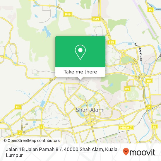 Jalan 1B Jalan Pamah 8 /, 40000 Shah Alam map