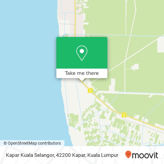 Peta Kapar Kuala Selangor, 42200 Kapar
