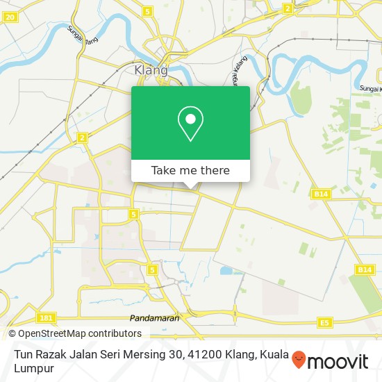 Tun Razak Jalan Seri Mersing 30, 41200 Klang map